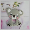 Gryzak silikonowy  Koala szary